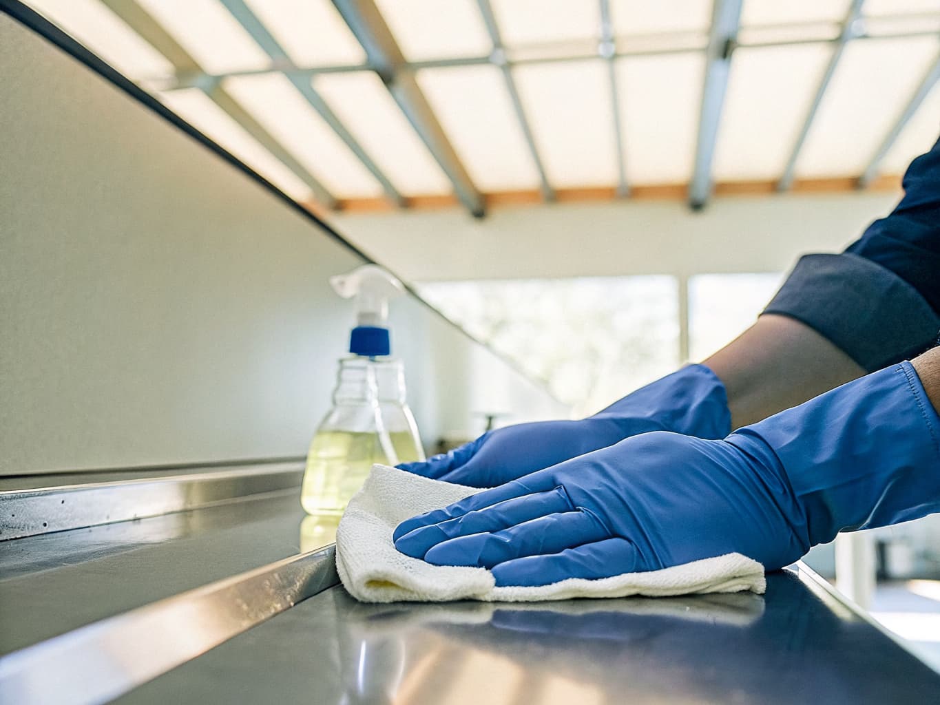 Professional cleaning service detail